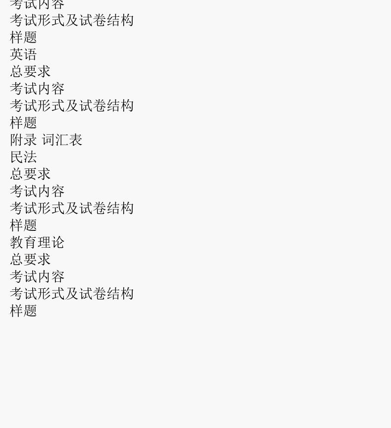  2024年版贵州成人高考（专升本） 法学、教育学复习教材及考试大纲